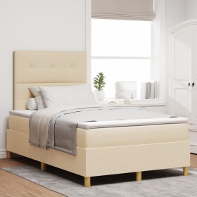 Comprar Cama Box Spring Crema Pequeña Doble de