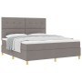Cama con Base Primavera con Colchón Taupe Super King Tela de , Camas y somieres - Ref: Foro24-3339641, Precio: 621,35 €