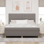 Cama con Base Primavera con Colchón Taupe Super King Tela de , Camas y somieres - Ref: Foro24-3339641, Precio: 621,35 €