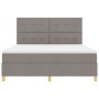 Cama con Base Primavera con Colchón Taupe Super King Tela de , Camas y somieres - Ref: Foro24-3339641, Precio: 621,35 €