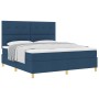 Cama con base de muelles y colchón azul en tamaño súper king en tela | Foro24.es | Tu tienda online para hogar, jardín y más Foro24.es