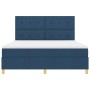 Cama con base de muelles y colchón azul en tamaño súper king en tela | Foro24.es | Tu tienda online para hogar, jardín y más Foro24.es