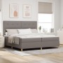 Cama con Somier con Colchón Taupe 200x200 cm Tela by , Beds and slatted bases - Ref: Foro24-3339648, Price: 738,23 €, Discoun...