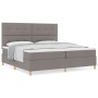 Cama con Somier con Colchón Taupe 200x200 cm Tela by , Beds and slatted bases - Ref: Foro24-3339648, Price: 738,23 €, Discoun...