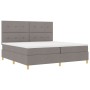 Cama con Somier con Colchón Taupe 200x200 cm Tela by , Beds and slatted bases - Ref: Foro24-3339648, Price: 738,23 €, Discoun...