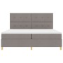 Cama con Somier con Colchón Taupe 200x200 cm Tela by , Beds and slatted bases - Ref: Foro24-3339648, Price: 738,23 €, Discoun...