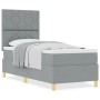 Cama Box Spring con Colchón Gris Claro 80x200 cm Tela by , Beds and slatted bases - Ref: Foro24-3339651, Price: 318,01 €, Dis...