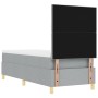 Cama Box Spring con Colchón Gris Claro 80x200 cm Tela by , Beds and slatted bases - Ref: Foro24-3339651, Price: 318,01 €, Dis...