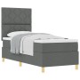 Cama Box Spring con Colchón Gris Oscuro 80x200 cm Tela by , Beds and slatted bases - Ref: Foro24-3339652, Price: 329,58 €, Di...