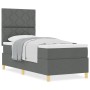 Cama Box Spring con Colchón Gris Oscuro 80x200 cm Tela by , Beds and slatted bases - Ref: Foro24-3339652, Price: 329,58 €, Di...