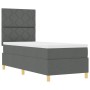 Cama Box Spring con Colchón Gris Oscuro 80x200 cm Tela by , Beds and slatted bases - Ref: Foro24-3339652, Price: 329,58 €, Di...