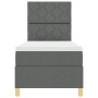 Cama Box Spring con Colchón Gris Oscuro 80x200 cm Tela by , Beds and slatted bases - Ref: Foro24-3339652, Price: 329,58 €, Di...