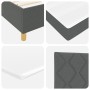 Cama Box Spring con Colchón Gris Oscuro 80x200 cm Tela by , Beds and slatted bases - Ref: Foro24-3339652, Price: 329,58 €, Di...