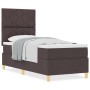 Cama con Somier y Colchón Marrón Oscuro 80x200 cm Tela | Foro24.es | Tu tienda online para hogar, jardín y más Foro24.es