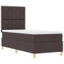 Cama con Somier y Colchón Marrón Oscuro 80x200 cm Tela | Foro24.es | Tu tienda online para hogar, jardín y más Foro24.es