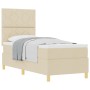 Cama con Somier y Colchón Crema 80x200 cm Tela by , Beds and slatted bases - Ref: Foro24-3339656, Price: 327,95 €, Discount: %