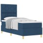 Cama con Somier con Colchón Azul 80x200 cm Tela by , Beds and slatted bases - Ref: Foro24-3339657, Price: 329,53 €, Discount: %