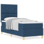 Cama con Somier con Colchón Azul 80x200 cm Tela by , Beds and slatted bases - Ref: Foro24-3339657, Price: 329,53 €, Discount: %