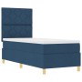 Cama con Somier con Colchón Azul 80x200 cm Tela by , Beds and slatted bases - Ref: Foro24-3339657, Price: 329,53 €, Discount: %