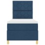 Cama con Somier con Colchón Azul 80x200 cm Tela by , Beds and slatted bases - Ref: Foro24-3339657, Price: 329,53 €, Discount: %