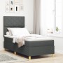 Cama con Somier y Colchón Gris Oscuro Individual de Tela by , Beds and slatted bases - Ref: Foro24-3339659, Price: 326,72 €, ...