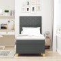 Cama con Somier y Colchón Gris Oscuro Individual de Tela by , Beds and slatted bases - Ref: Foro24-3339659, Price: 326,72 €, ...