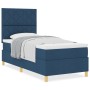 Cama con Base con Colchón Azul Individual de Tela by , Beds and slatted bases - Ref: Foro24-3339664, Price: 328,03 €, Discoun...