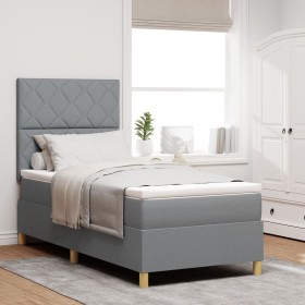 Comprar Cama con Somier Gris Claro 100x200 cm Tela