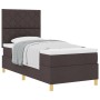 Cama Box Spring con Colchón Marrón Oscuro 100x200 cm Tela von , Betten und Lattenroste - Ref: Foro24-3339675, Preis: 353,93 €...
