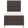 Cama Box Spring con Colchón Marrón Oscuro 100x200 cm Tela von , Betten und Lattenroste - Ref: Foro24-3339675, Preis: 353,93 €...