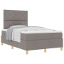 Cama con Box Spring con Colchón Taupe Doble Chica de Tela | Foro24.es | Tu tienda online para hogar, jardín y más Foro24.es