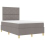Cama con Box Spring con Colchón Taupe Doble Chica de Tela | Foro24.es | Tu tienda online para hogar, jardín y más Foro24.es