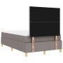 Cama con Box Spring con Colchón Taupe Doble Chica de Tela | Foro24.es | Tu tienda online para hogar, jardín y más Foro24.es