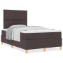 Cama con Somier con Colchón Marrón Oscuro 120x200 cm Tela von , Betten und Lattenroste - Ref: Foro24-3339689, Preis: 399,65 €...