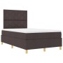 Cama con Somier con Colchón Marrón Oscuro 120x200 cm Tela von , Betten und Lattenroste - Ref: Foro24-3339689, Preis: 399,65 €...