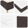 Cama con Somier con Colchón Marrón Oscuro 120x200 cm Tela von , Betten und Lattenroste - Ref: Foro24-3339689, Preis: 399,65 €...