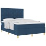 Cama de muelles con colchón azul 140x190 cm tela | Foro24.es | Tu tienda online para hogar, jardín y más Foro24.es