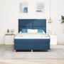 Cama de muelles con colchón azul 140x190 cm tela | Foro24.es | Tu tienda online para hogar, jardín y más Foro24.es