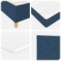 Cama de muelles con colchón azul 140x190 cm tela | Foro24.es | Tu tienda online para hogar, jardín y más Foro24.es