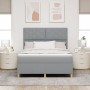 Cama de Base con Colchón Gris Claro 140x200 cm Tela | Foro24.es | Tu tienda online para hogar, jardín y más Foro24.es