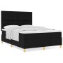Cama con Somier con Colchón Negra 140x200 cm Tela by , Beds and slatted bases - Ref: Foro24-3339702, Price: 512,22 €, Discoun...