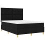 Cama con Somier con Colchón Negra 140x200 cm Tela by , Beds and slatted bases - Ref: Foro24-3339702, Price: 512,22 €, Discoun...