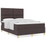Cama con Box Spring y Colchón Marrón Oscuro 140x200 cm Tela | Foro24.es | Tu tienda online para hogar, jardín y más Foro24.es