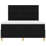 Cama con Somier con Colchón Negra 140x200 cm Tela by , Beds and slatted bases - Ref: Foro24-3339702, Price: 512,22 €, Discoun...