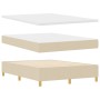 Cama con Box Spring y Colchón Crema 140x200 cm Tela by , Beds and slatted bases - Ref: Foro24-3339705, Price: 521,09 €, Disco...
