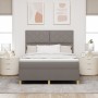 Cama con Base de Resortes y Colchón Taupe 160x200 cm Tela | Foro24.es | Tu tienda online para hogar, jardín y más Foro24.es