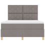 Cama con Base de Resortes y Colchón Taupe 160x200 cm Tela | Foro24.es | Tu tienda online para hogar, jardín y más Foro24.es