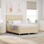 Cama con base ajustable con colchón crema 160x200 cm tela by , Beds and slatted bases - Ref: Foro24-3339712, Price: 598,82 €,...