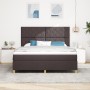 Cama con base y colchón marrón oscuro Super King tela by , Beds and slatted bases - Ref: Foro24-3339717, Price: 623,25 €, Dis...