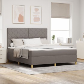 Cama con Somier con Colchón Taupe Super King Tela by , Beds and slatted bases - Ref: Foro24-3339718, Price: 678,59 €, Discoun...